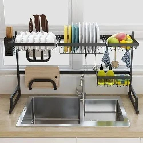 RACK ESCURRIDOR ORGANIZADOR PARA COCINA CON SECADOR DE PLATOS DE 65 CM - 2