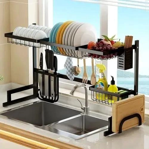 RACK ESCURRIDOR ORGANIZADOR PARA COCINA CON SECADOR DE PLATOS DE 65 CM - 3