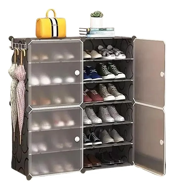 ORGANIZADOR DE ZAPATOS ESTRECHO DE 2 PISOS PARA 8 PARES - 1