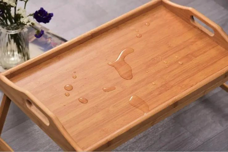 BANDEJA PARA DESAYUNO DE BAMBU CON PATAS PARA MESA O CAMA - 3