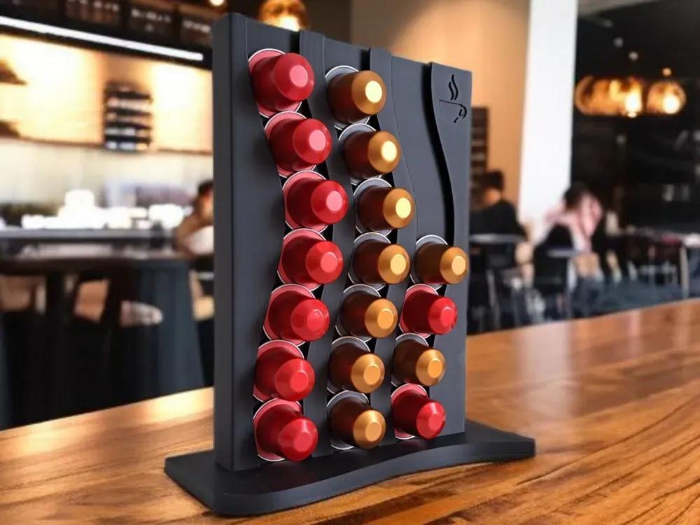 ORGANIZADOR MODERNO PARA CAPSULAS DE CAFE  COMPATIBLE CON NESPRESSO - 1