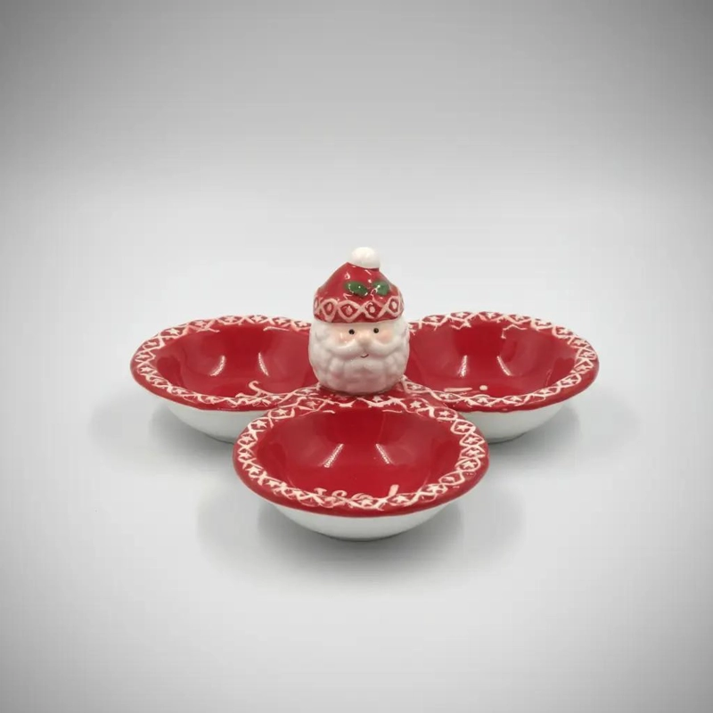 PLATO CON 3 COMPARTIMENTOS PARA PICOTEO EN NAVIDAD - 3