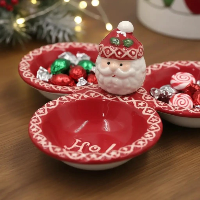 PLATO CON 3 COMPARTIMENTOS PARA PICOTEO EN NAVIDAD - 4