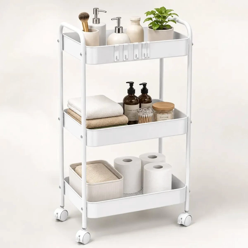 CARRITO ORGANIZADOR DE 3 NIVELES CON RUEDAS PARA COCINA Y BAÑO - 3