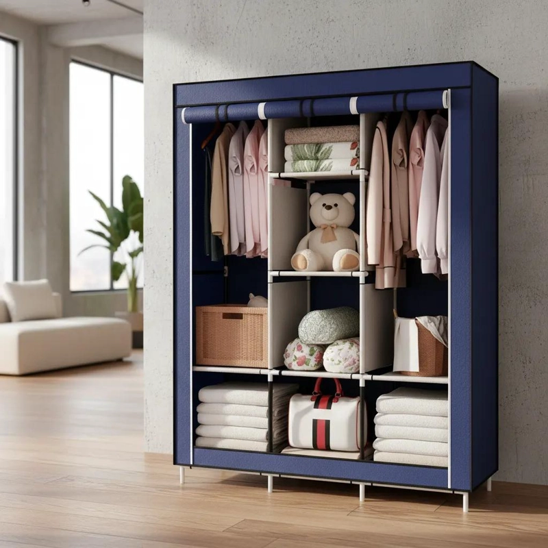 ARMARIO CLOSET ROPERO ARMABLE GRANDE CON AMPLIO ESPACIO DE ALMACENAJE - 1