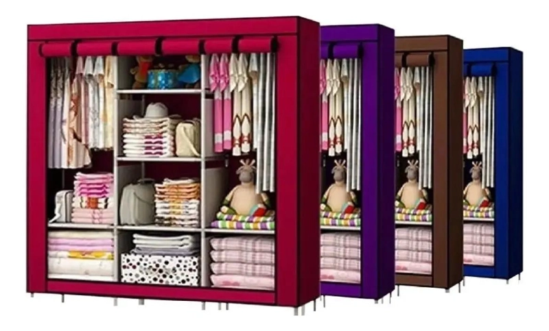 ARMARIO CLOSET ROPERO ARMABLE GRANDE CON AMPLIO ESPACIO DE ALMACENAJE - 4