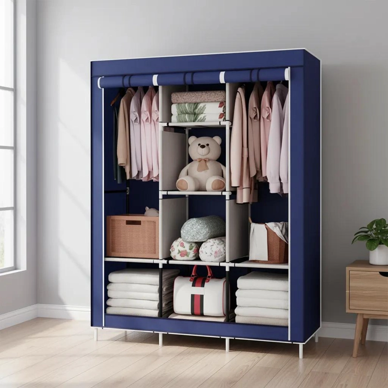 ARMARIO CLOSET ROPERO ARMABLE GRANDE CON AMPLIO ESPACIO DE ALMACENAJE - 5