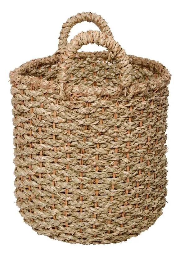 CANASTO DECORATIVO DE FIBRA NATURAL PARA PLANTAS 30X30 CM - 5