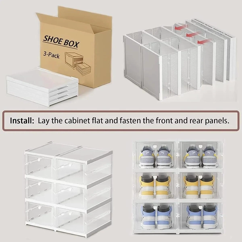 CAJAS ORGANIZADORAS DE PLASTICO CON 3 CAJONES RESISTENTES PARA ALMACENAMIENTO - 3