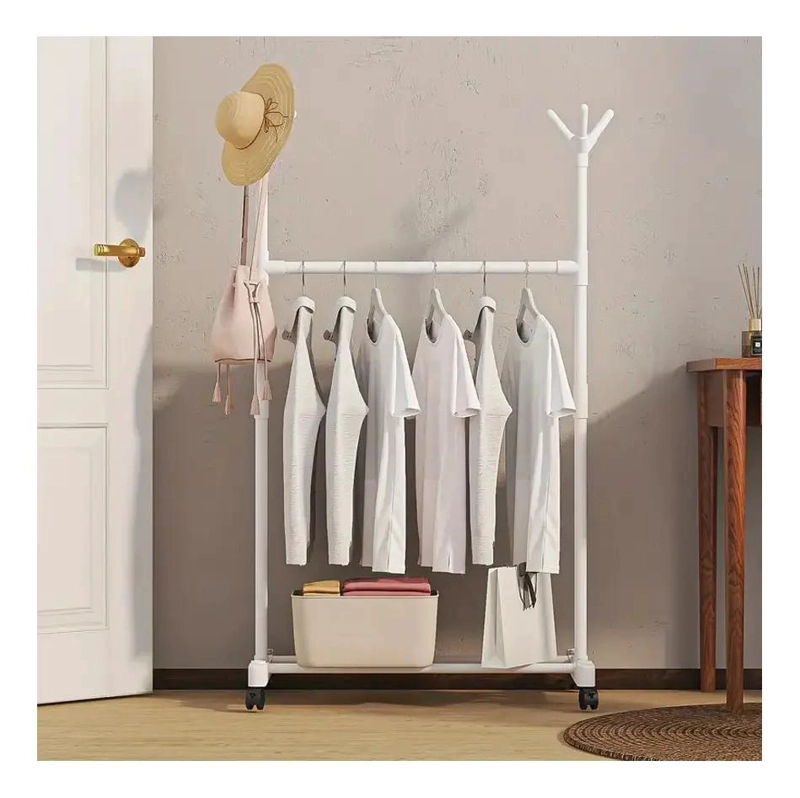 PERCHERO MOVIL PARA ROPA Y ACCESORIOS CON RUEDAS RESISTENTES - 3