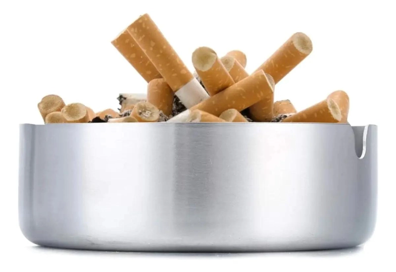 CENICERO DE ACERO INOXIDABLE PARA CIGARROS EN BARES Y HOGARES - 5