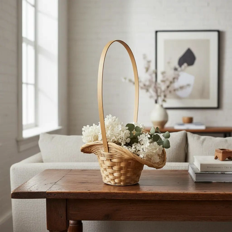 SET DE 4 CESTAS DECORATIVAS PARA FLORES EN DIFERENTES TAMAÑOS - 1