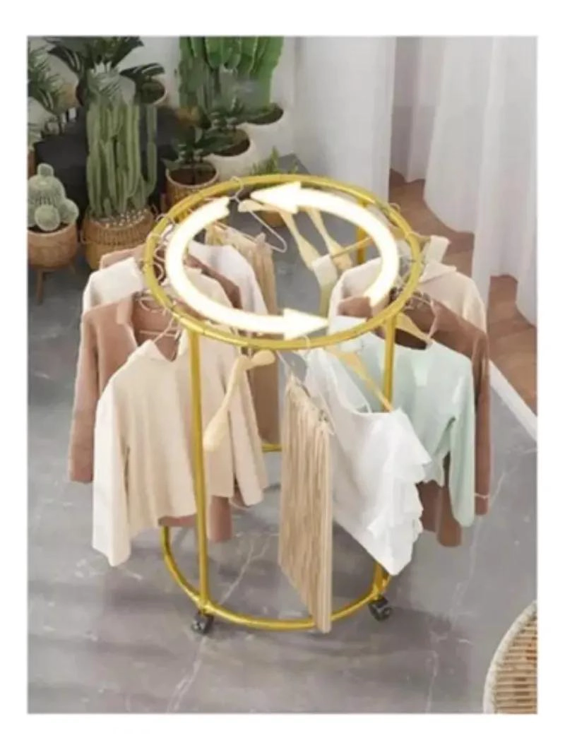 PERCHERO ORGANIZADOR CIRCULAR GIRATORIO PARA ROPA Y ACCESORIOS - 3