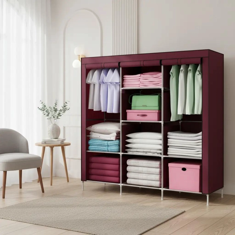 ARMARIO CLOSET ROPERO ARMABLE GRANDE CON AMPLIO ESPACIO DE ALMACENAJE - 2