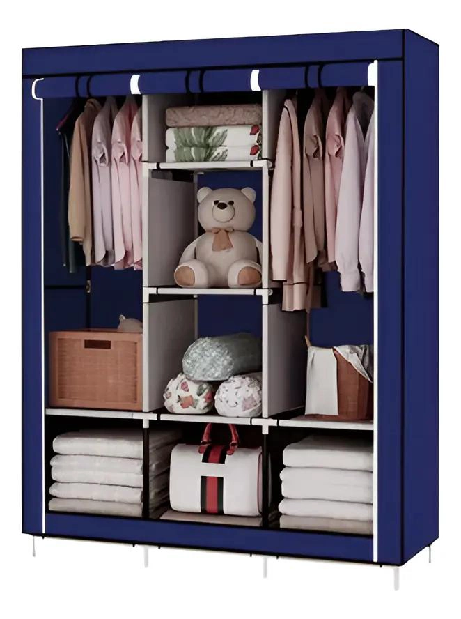 ARMARIO CLOSET ROPERO ARMABLE GRANDE CON AMPLIO ESPACIO DE ALMACENAJE - 4