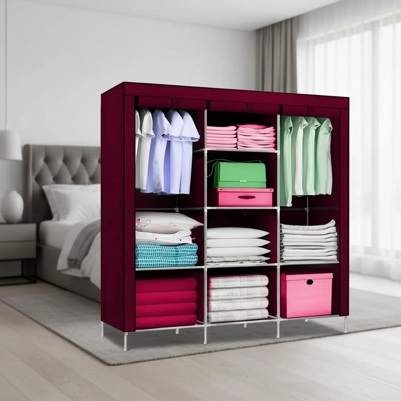ARMARIO CLOSET ROPERO ARMABLE GRANDE CON AMPLIO ESPACIO DE ALMACENAJE - 5