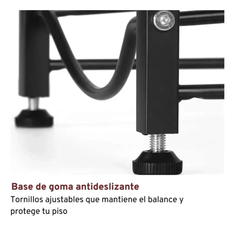 ESTANTE ORGANIZADOR PARA 3 BOTELLONES DE AGUA DE 20 LITROS COLOR NEGRO - 3