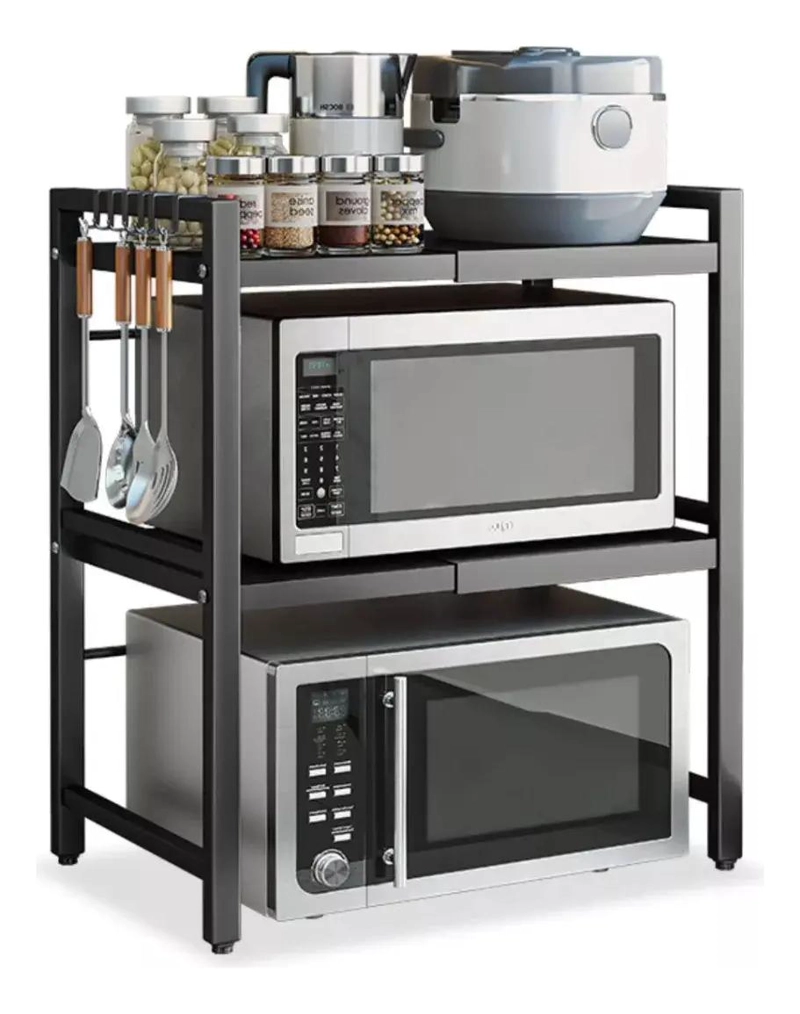 ESTANTE REPISA EXTENSIBLE PARA HORNO MICROONDAS Y ORGANIZADOR DE COCINA - 1