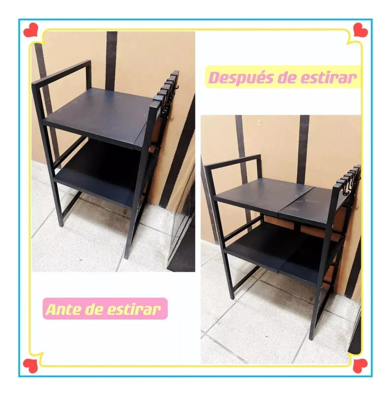 ESTANTE REPISA EXTENSIBLE PARA HORNO MICROONDAS Y ORGANIZADOR DE COCINA - 2