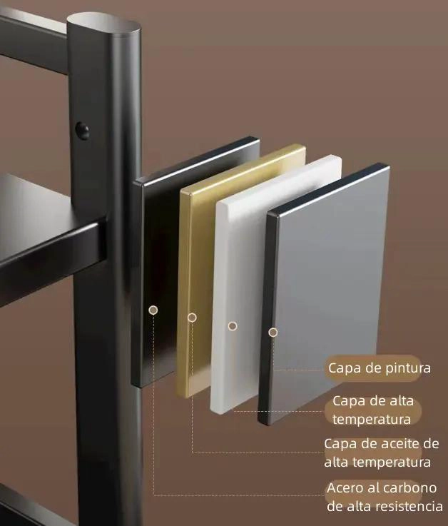 ORGANIZADOR EXTENSIBLE PARA HORNO MICROONDAS CON GANCHOS Y RACK - 5
