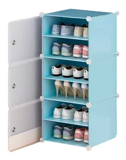 ORGANIZADOR DE ZAPATOS CON 6 MODULOS PARA DORMITORIO Y BAÑO - 1