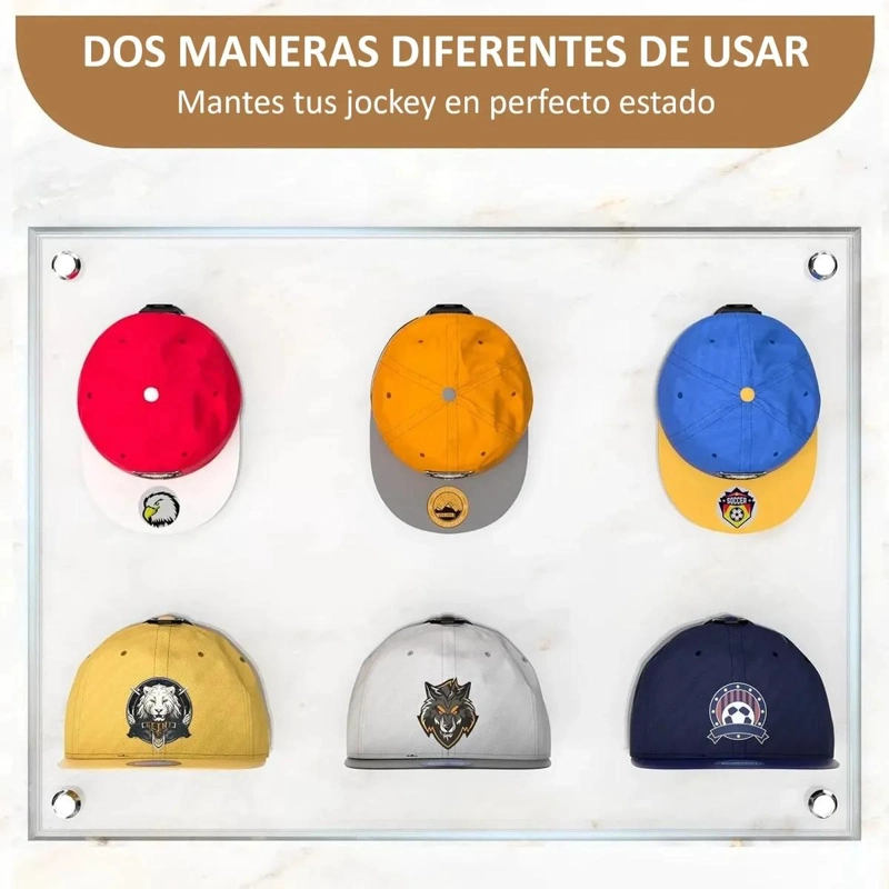 GANCHOS ADHESIVOS PARA COLGAR Y ORGANIZAR GORRAS Y JOCKEYS - 5