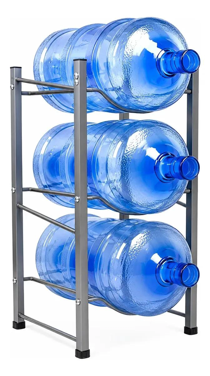 ESTANTE ORGANIZADOR PARA 3 BOTELLONES DE AGUA RESISTENTE Y FUNCIONAL - 1