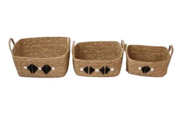 SET DE 3 CANASTOS MACETEROS DE YUTE EN DIFERENTES TAMAÑOS - 3