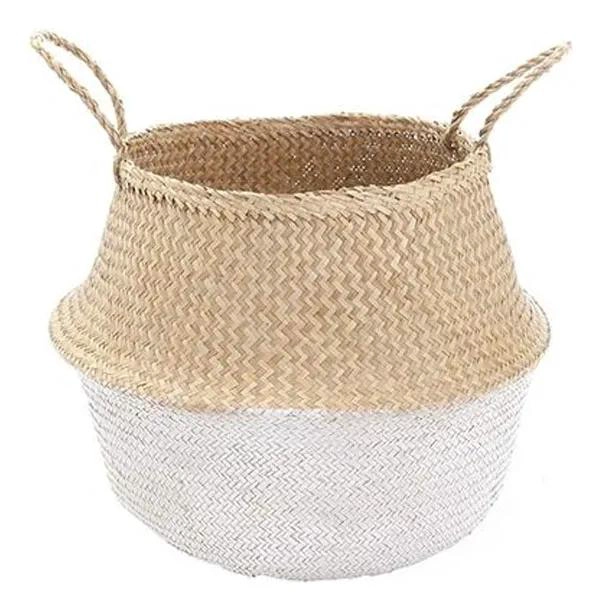 CANASTO ORGANIZADOR Y MACETERO DE FIBRA NATURAL DE 35 CM - 2
