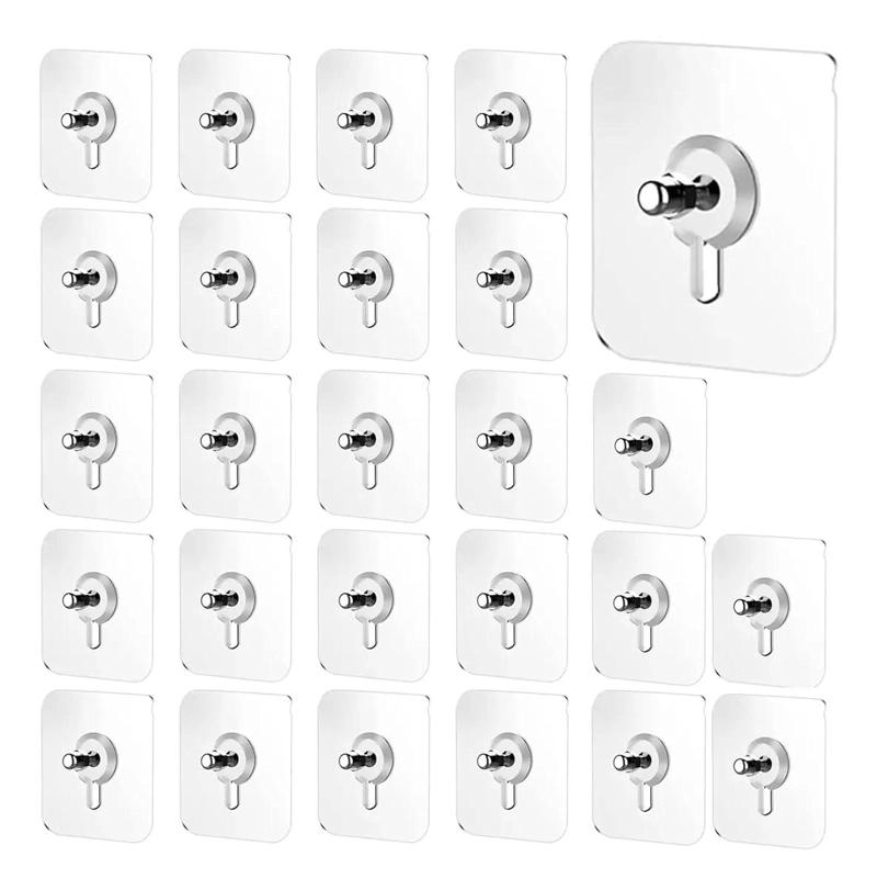 SOPORTE ADHESIVO PARA COLGAR OBJETOS CON GANCHO RESISTENTE PACK 50 UNIDADES - 1