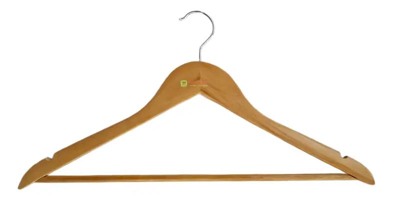 SET DE 24 COLGADORES DE MADERA PARA CAMISAS Y PANTALONES DE 43 CM - 1