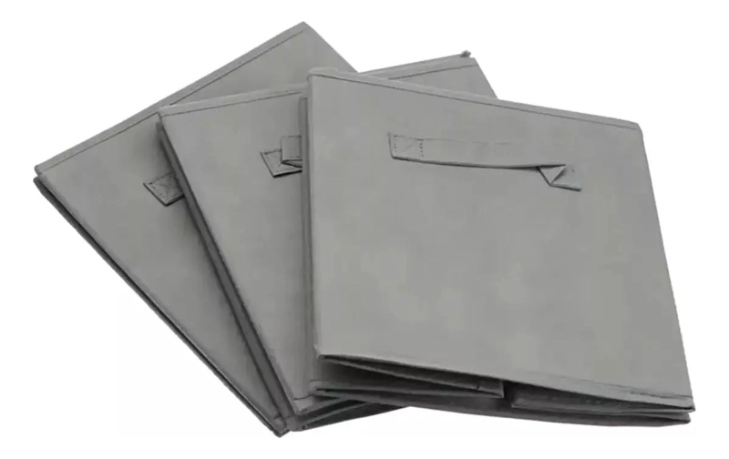 SET DE 6 CAJAS CUBO ORGANIZADORAS PLEGABLES PARA CLOSET Y ROPA - 3