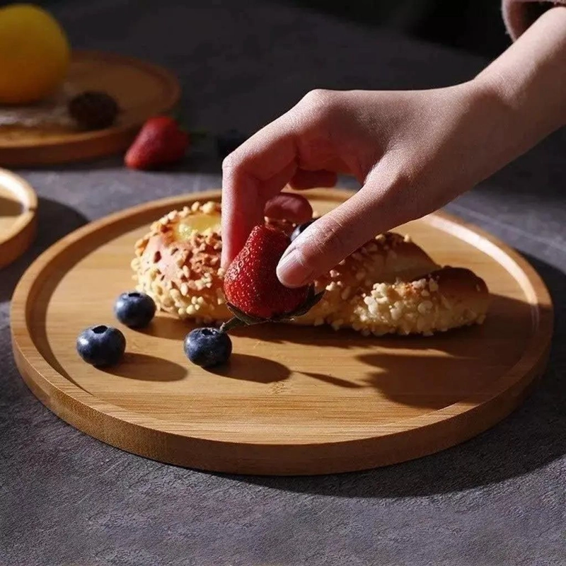ORGANIZADOR DE COCINA DE BAMBU CON TAPA DE 30 CM - 3