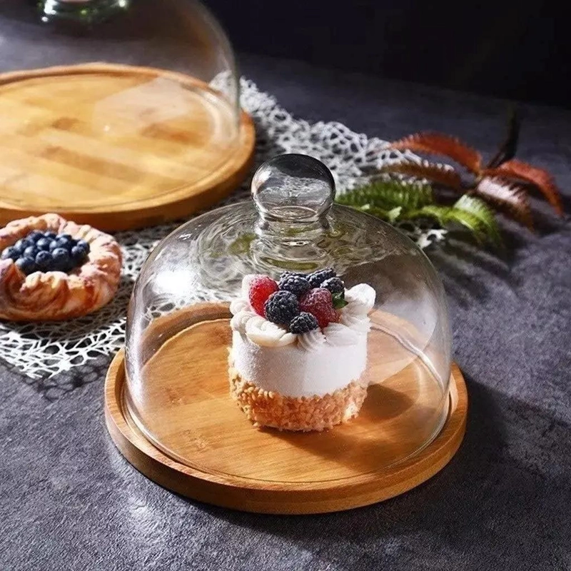 ORGANIZADOR DE COCINA DE BAMBU CON TAPA DE 30 CM - 5