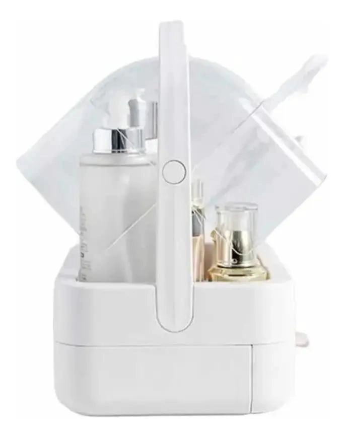 CAJA ORGANIZADORA PORTATIL PARA COSME TICOS Y MAQUILLAJE CON COMPARTIMENTOS - 3