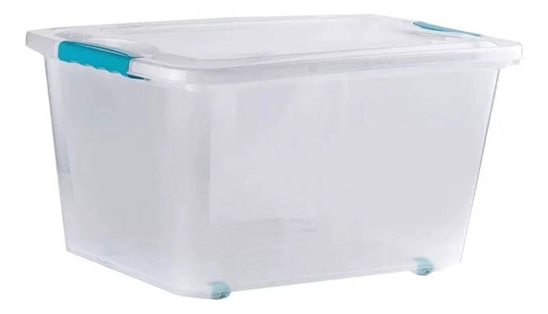 CAJA ORGANIZADORA APILABLE CON RUEDAS CAPACIDAD 58 LITROS - 3