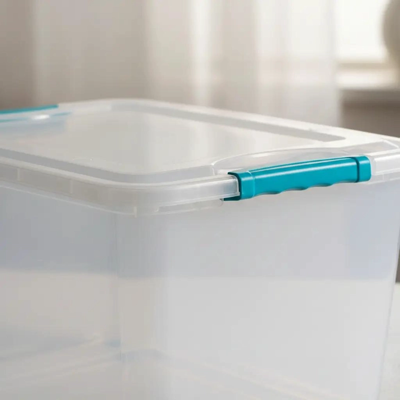 CAJA ORGANIZADORA APILABLE CON RUEDAS CAPACIDAD 58 LITROS - 5