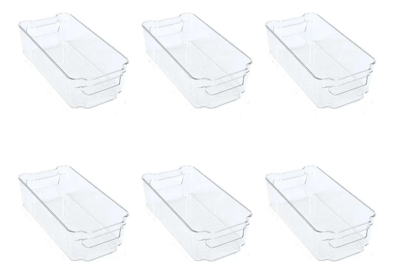 SET DE 6 CONTENEDORES ORGANIZADORES PARA REFRIGERADOR Y COCINA - 1