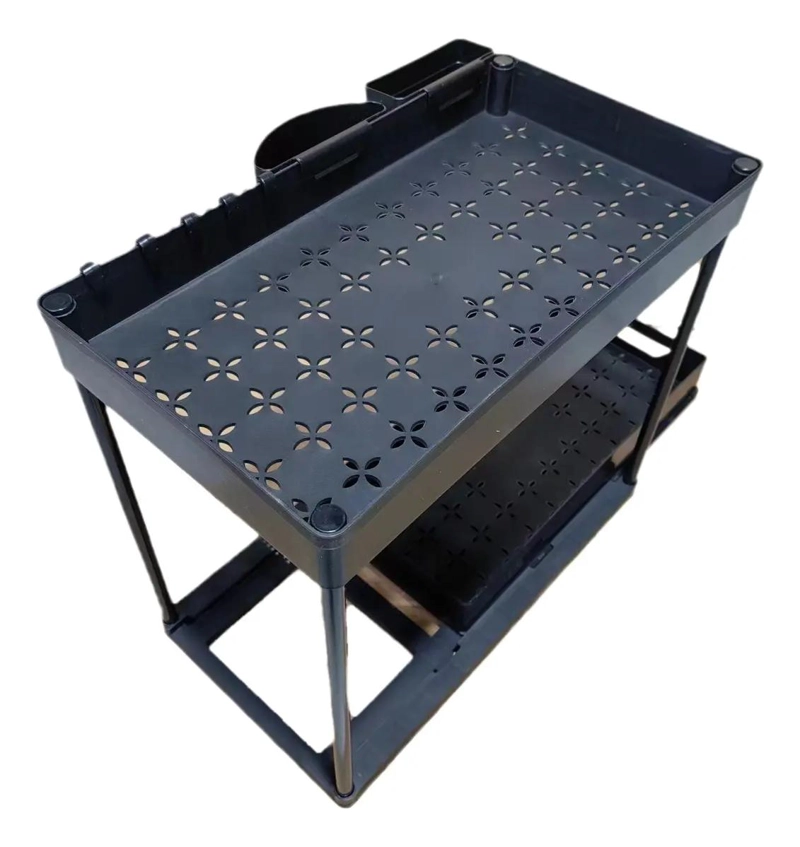 ORGANIZADOR EXTRAIBLE PARA LAVAPLATOS BAJO FREGADERO EN COCINA Y BAÑO - 1