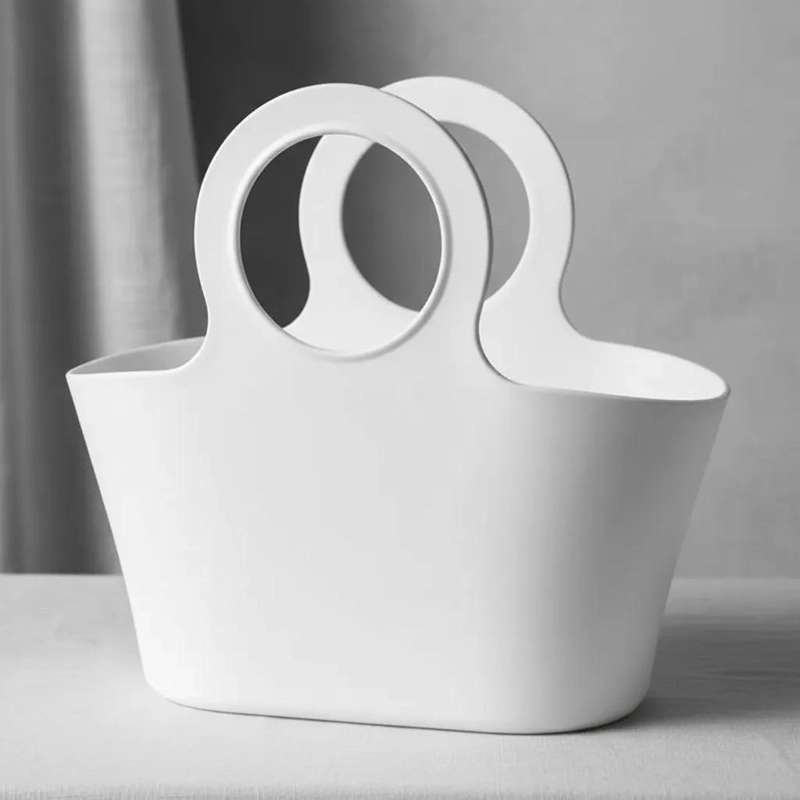 CANASTO PLASTICO ORGANIZADOR CON MEDIDAS 30X15X27 CM PARA ALMACENAMIENTO - 2