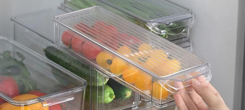 SET DE 6 ORGANIZADORES PARA REFRIGERADOR CON TAPA HERME TICA - 3