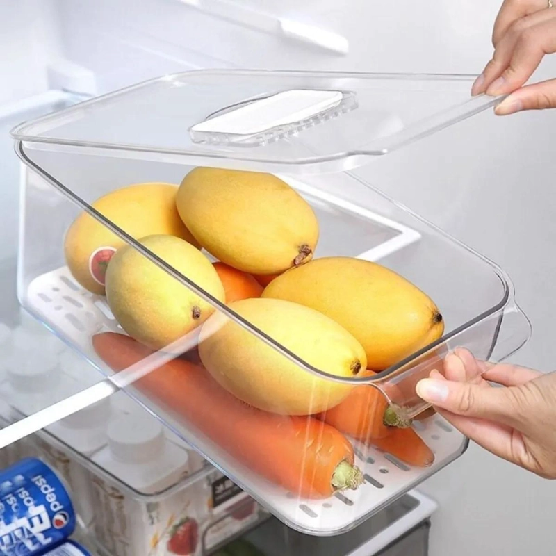 SET DE 6 ORGANIZADORES PARA REFRIGERADOR CON TAPA HERME TICA - 5