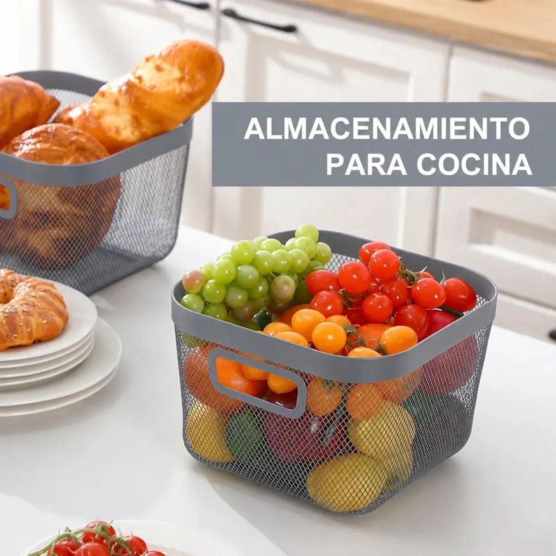 CONTENEDOR METALICO MULTIUSO PARA ALMACENAMIENTO Y ORGANIZACION - 2