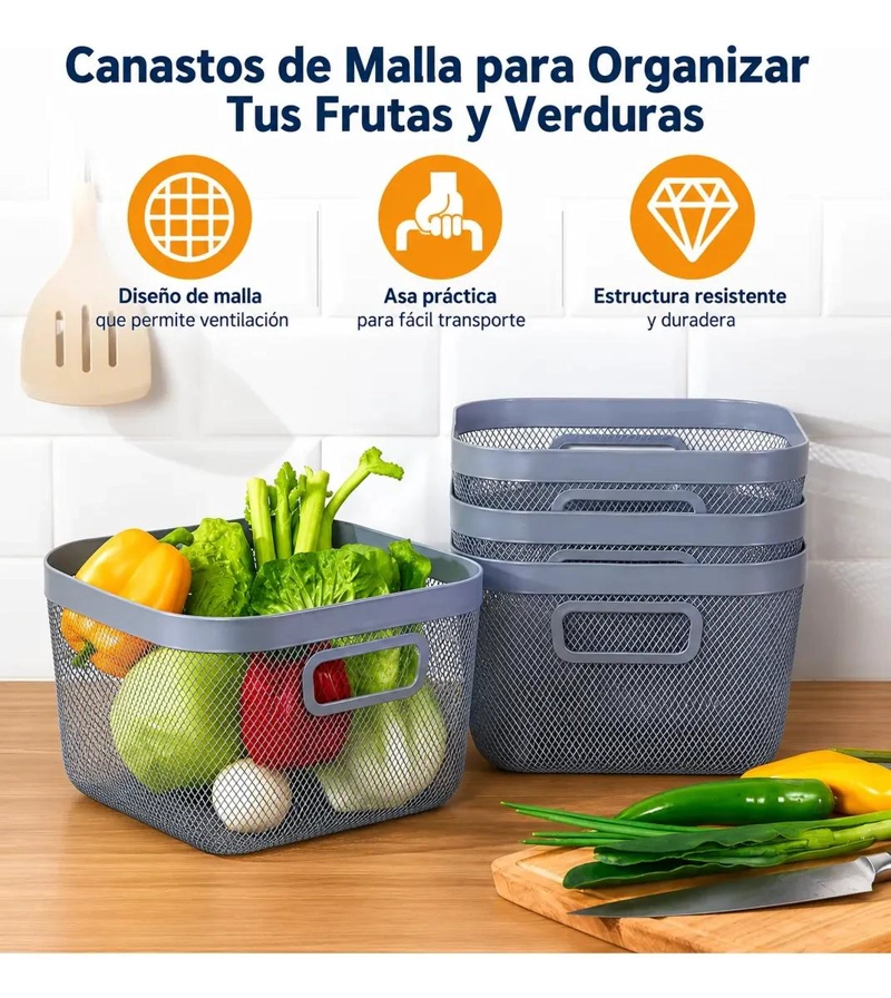 CONTENEDOR METALICO MULTIUSO PARA ALMACENAMIENTO Y ORGANIZACION - 3