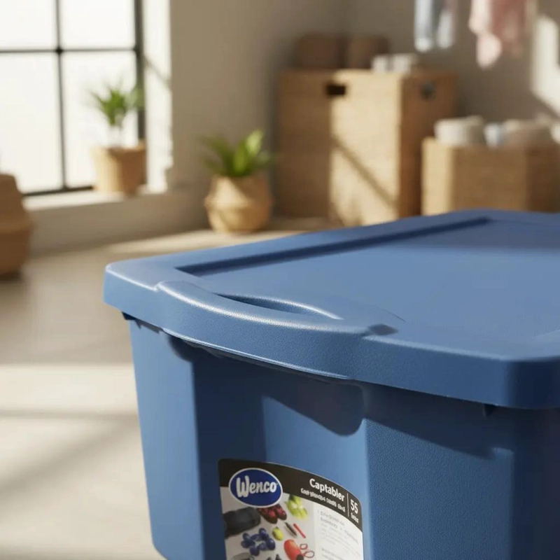 CAJA ORGANIZADORA APILABLE CON CAPACIDAD DE 55 LITROS RESISTENTE - 2