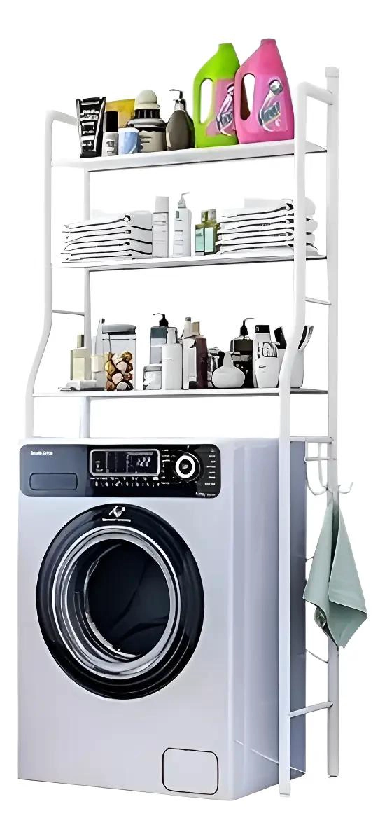 ESTANTE ORGANIZADOR PARA LAVADORA Y BAÑO CON DISEÑO COMPACTO - 1