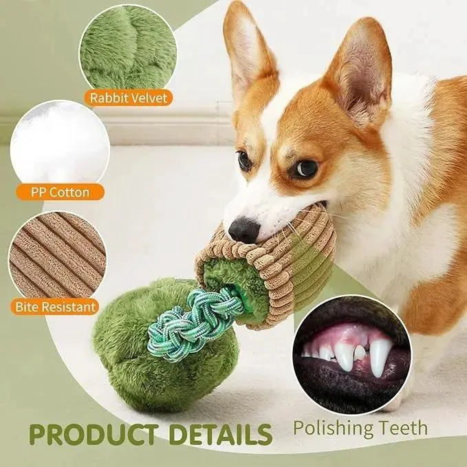 JUGUETE MASTICABLE CHIRRIANTE PARA MASCOTAS RESISTENTE Y SEGURO - 2