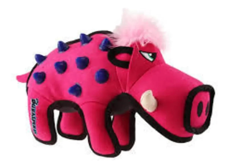 PELUCHE PARA PERRO CON TEXTURA DURADERA EN FORMA DE JABALI ROSADO - 4