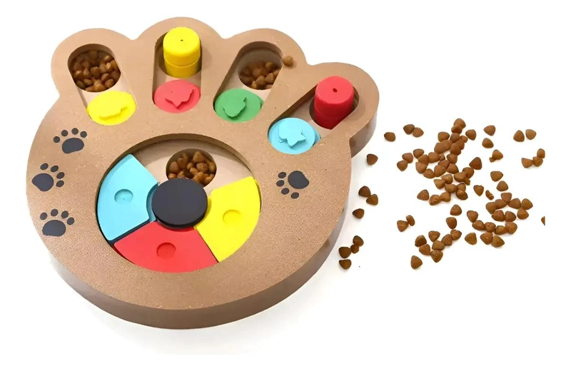 PUZZLE INTERACTIVO DISPENSADOR DE COMIDA PARA PERROS CON DISEÑO EDUCATIVO - 1