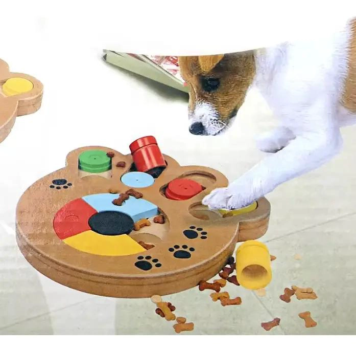 PUZZLE INTERACTIVO DISPENSADOR DE COMIDA PARA PERROS CON DISEÑO EDUCATIVO - 2